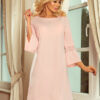 190-1 MARGARET dress with lace on the sleeves - pastel pink-1