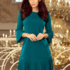 228-5 LUCY - pleated comfortable dress - Blue-1