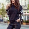 279-3 Kangaroo hoodie with colorful inserts-1