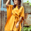 287-1 SOFIA Butterfly dress - honey color-1