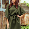 287-13 SOFIA Butterfly dress - KHAKI-1