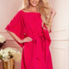 287-17 SOFIA Butterfly dress with a binding at the waist - raspberry color-1
