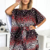 287-23 SOFIA Butterfly dress with a binding at the waist - jaguar-1