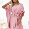 287-32 SOFIA Butterfly dress - dirty pink-1