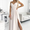 299-6 CHIARA elegant maxi dress with straps - beige-1