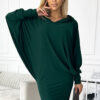 400-1 Bat dress with a hood - green-1